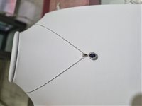 Halskette Dame in Gold Zaffiro blu COOR-62-286